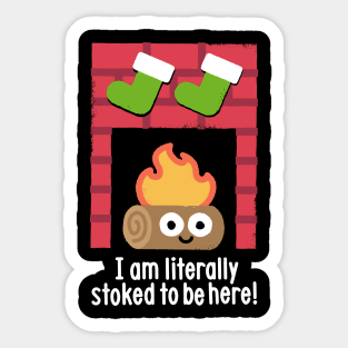 Fired Up For Christmas Sticker